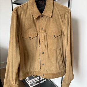 rag & bone Suede Jacket in Tan